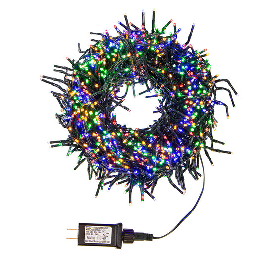 480-Light Fairy Multicolor LED Cluster Garland