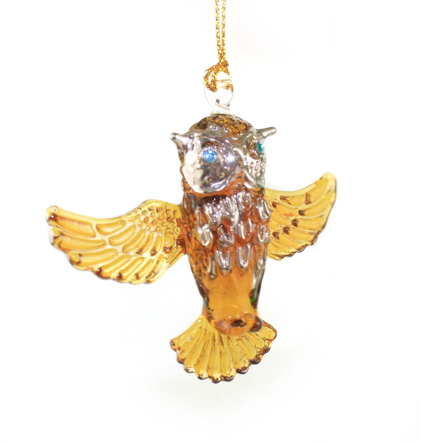 Egyptian Blown Glass Ornament - Owl