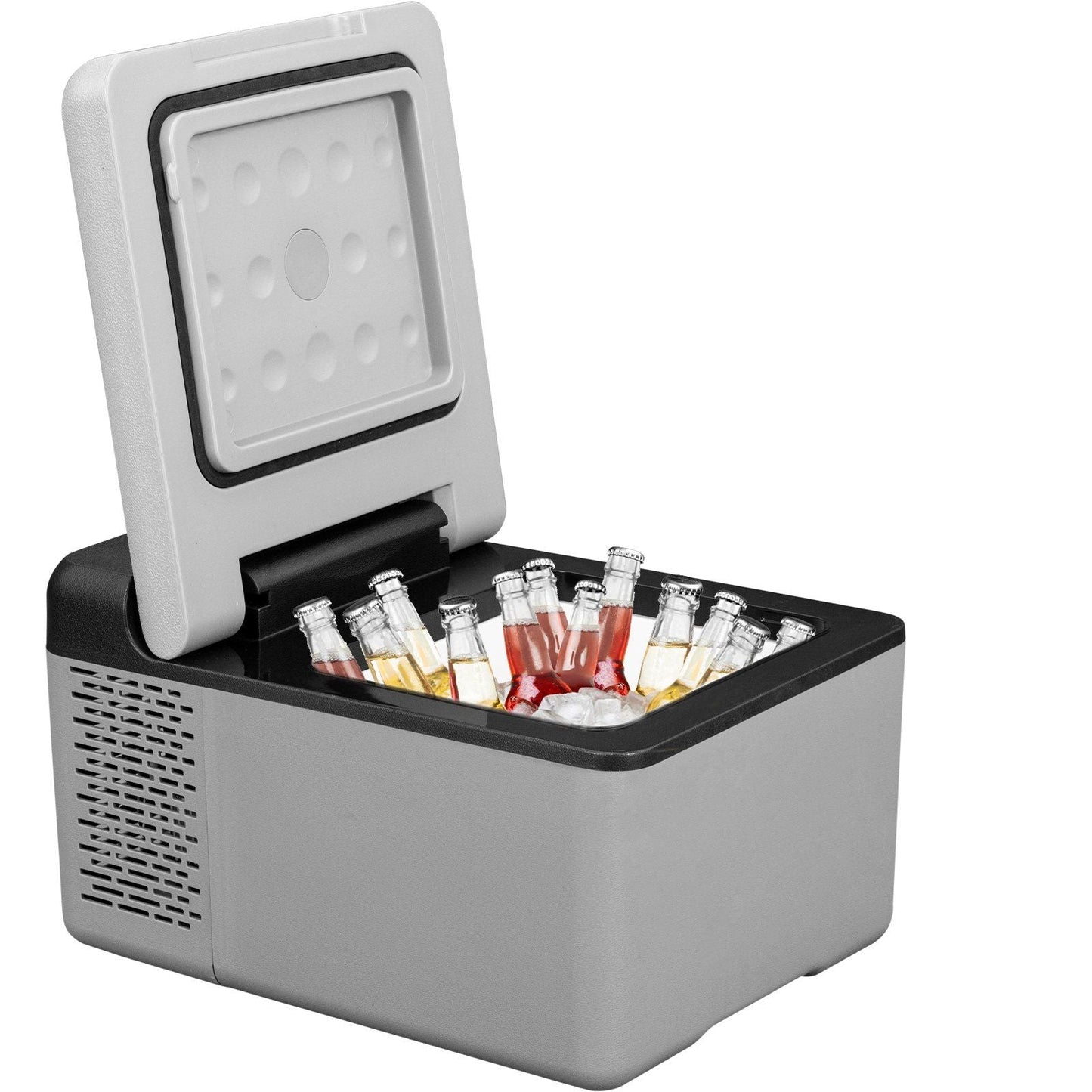 12 Volt Refrigerator 10 Qt, Portable Mini Freezer (-4°F~68°F) W/APP Control Car Compressor Fridge Cooler 12V/24V DC and 110-220V AC For Camping, Road Trip, Travel, Outdoor and Home