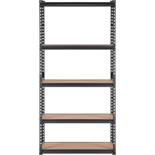 Storage Shelving Unit, 5-Tier Adjustable, 2000 lbs Capacity, Heavy Duty Garage Shelves Metal Organizer Utility Rack, Black, 36" L x 18" W x 72" H for Kitchen Pantry Basement Bathroom Laundry
