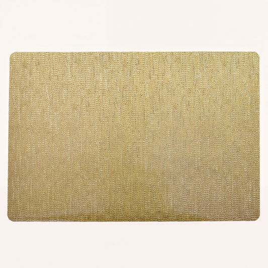 Woven PVC Placemats - Brown Non Slip Dining Table Protectors Set of 8