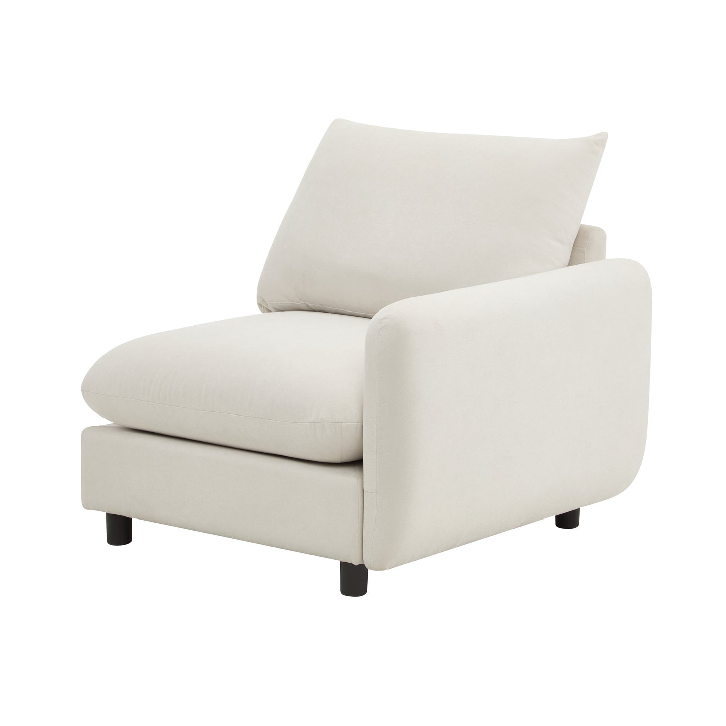 69 in. 2-Seats Modular Sectional Sofa Corner Chair