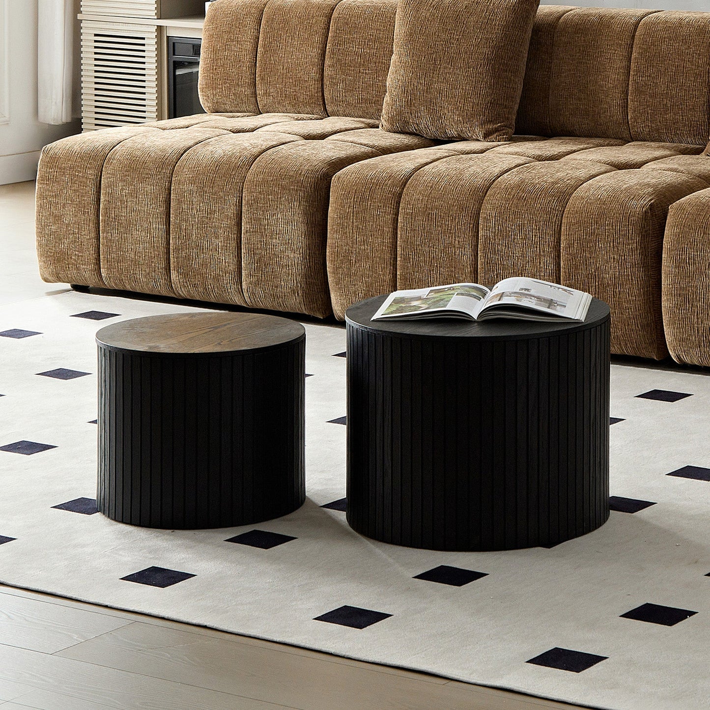 Nested Table Set - 2 Pieces in Black