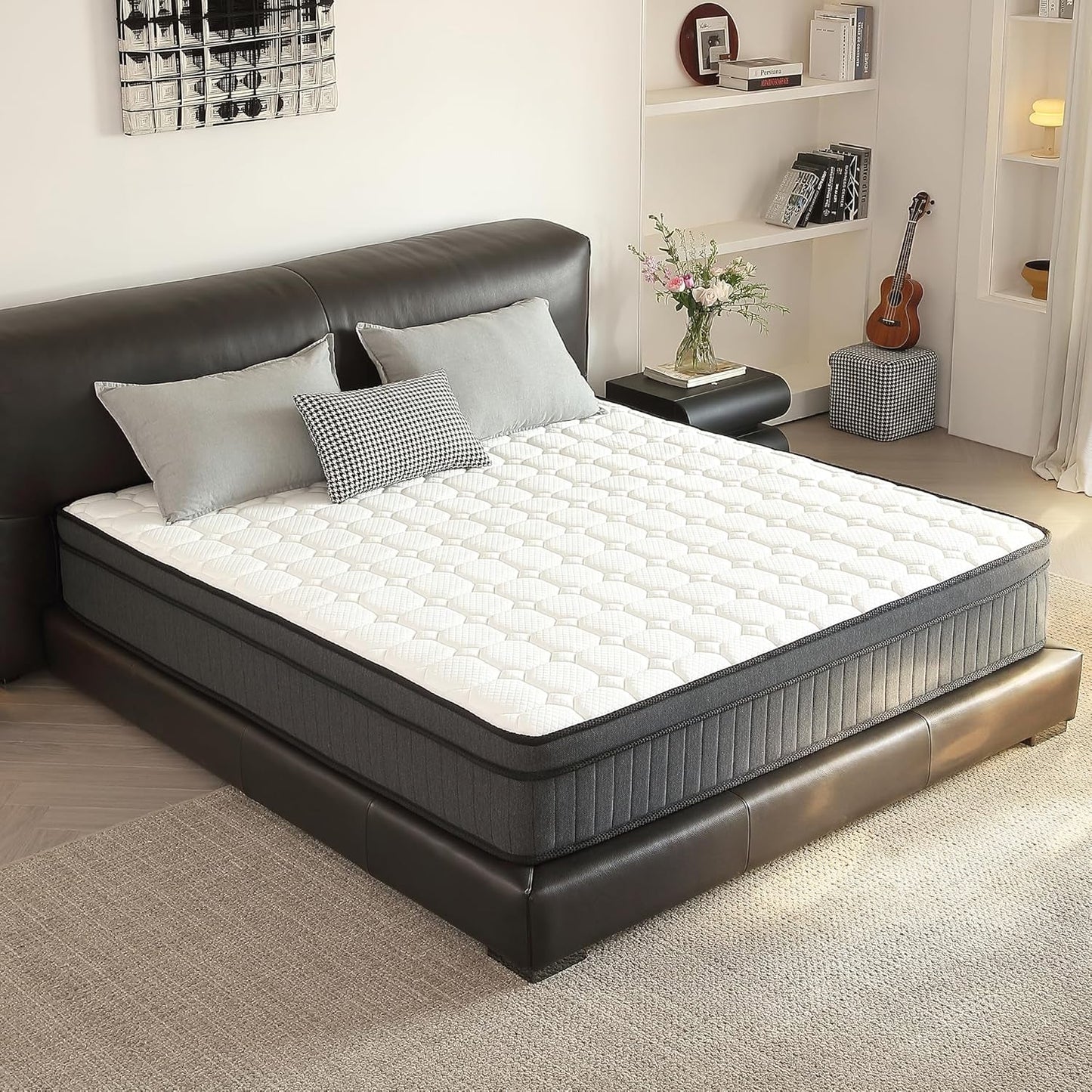 Queen Hybrid Mattress In Box CertipurUS Breathable