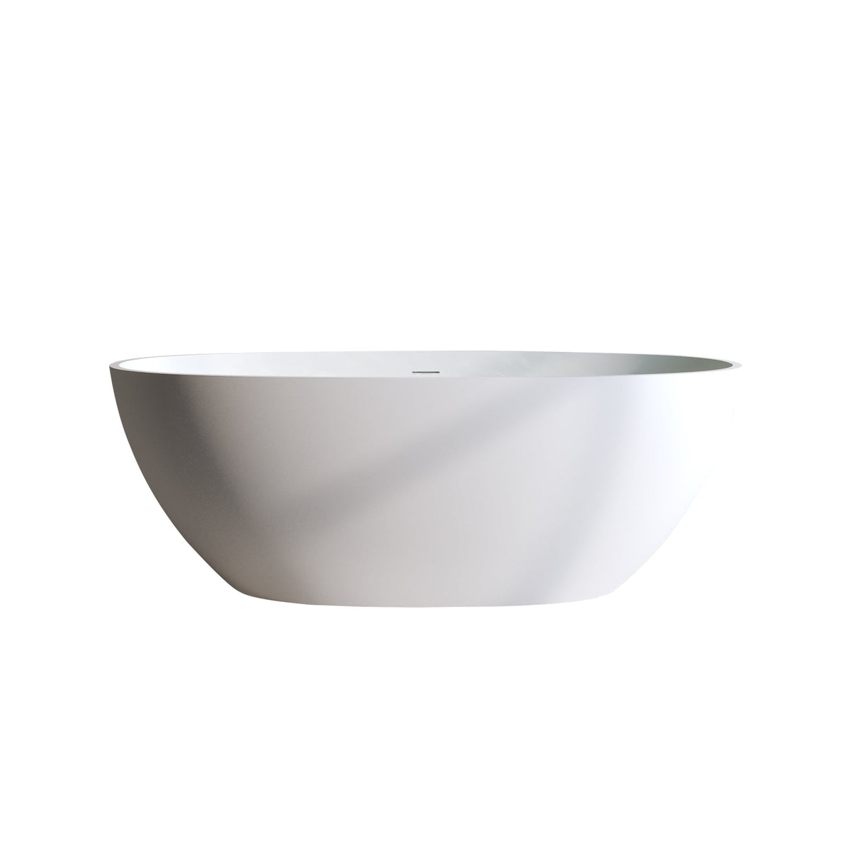 Solid Surface Matte Tub - 70.8" Freestanding Bathtub