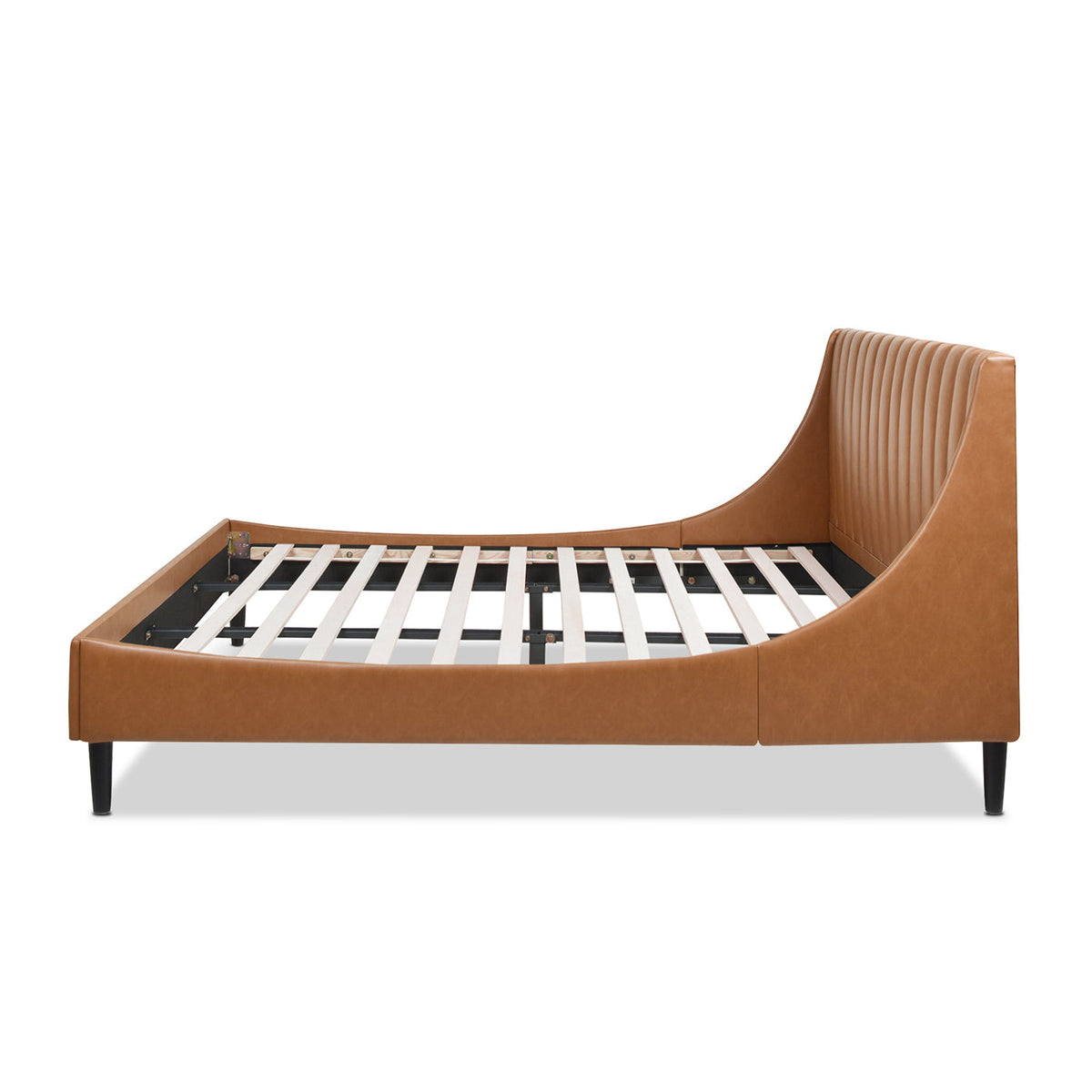 Aspen Vertical Tufted Headboard Platform Bed Set, King