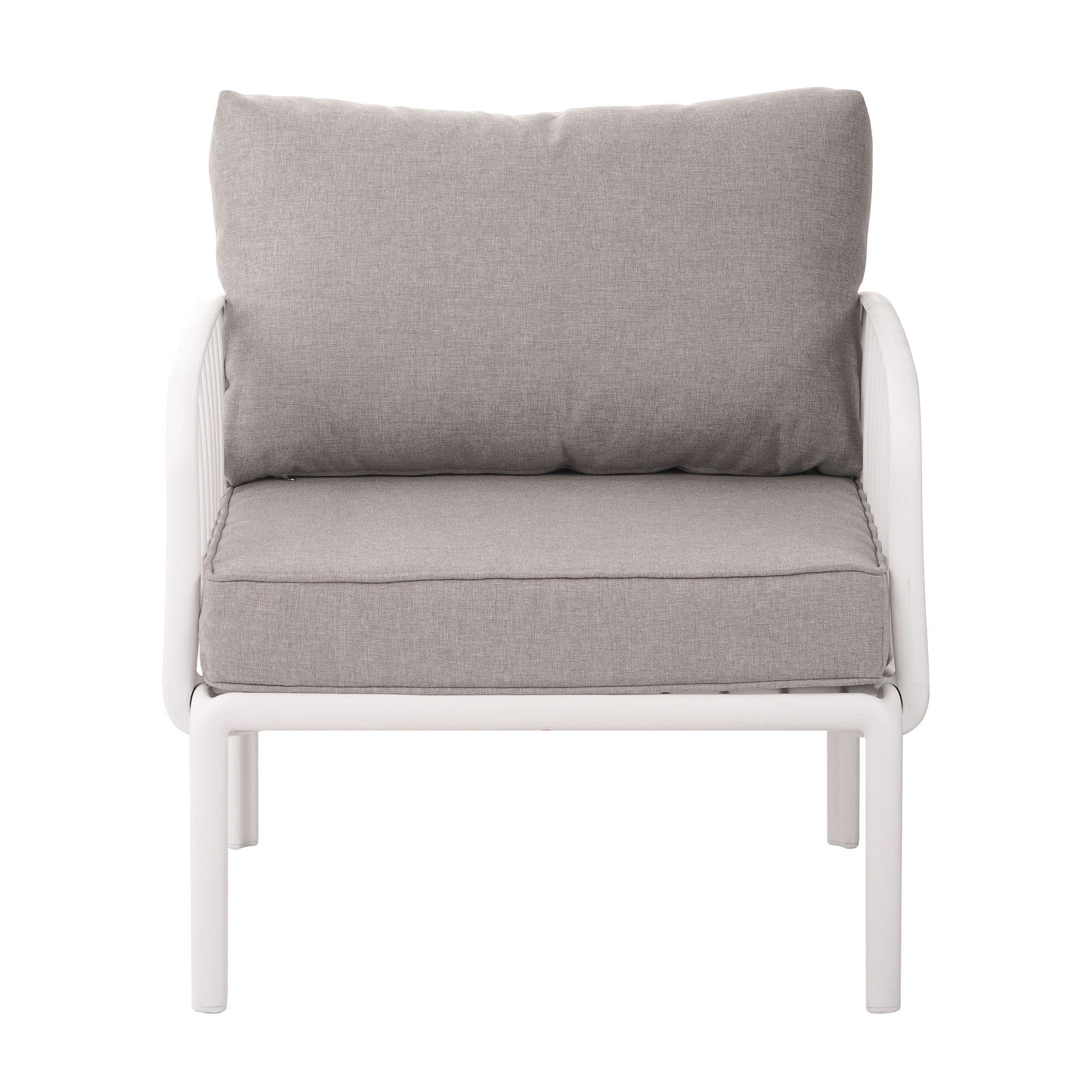 Outdoor Patio Club Chair with Waterproof Thick Cushion