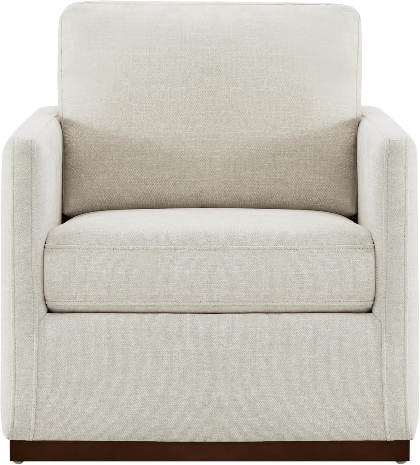 Swivel Linen Accent Armchair Mid Century Modern 360 Swivel