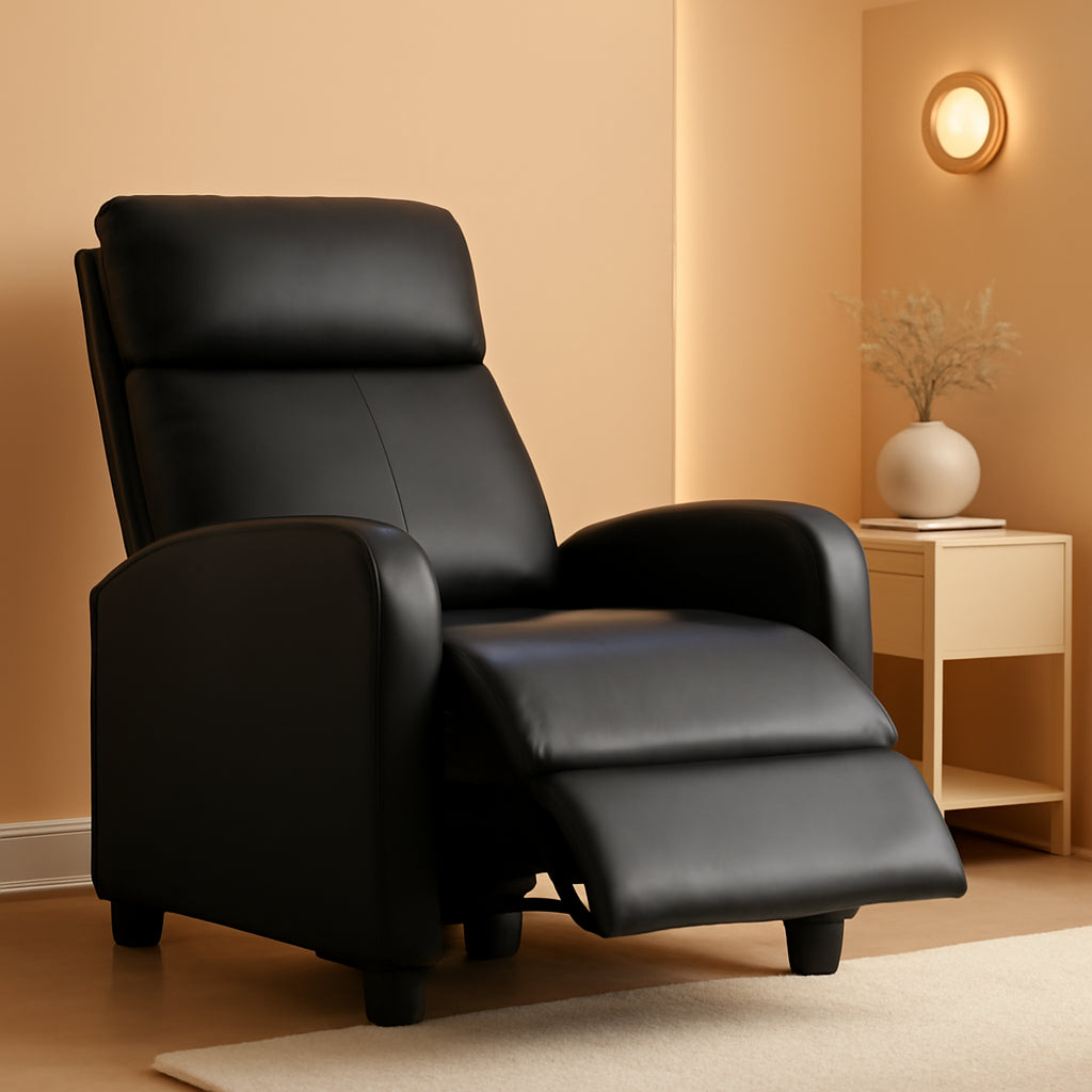 Modern Recliner Sofa With Easy Recline For Living Room