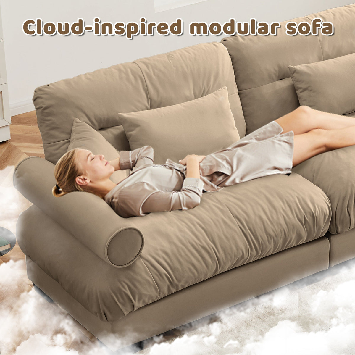 L Shaped Sectional Cloud Sofa