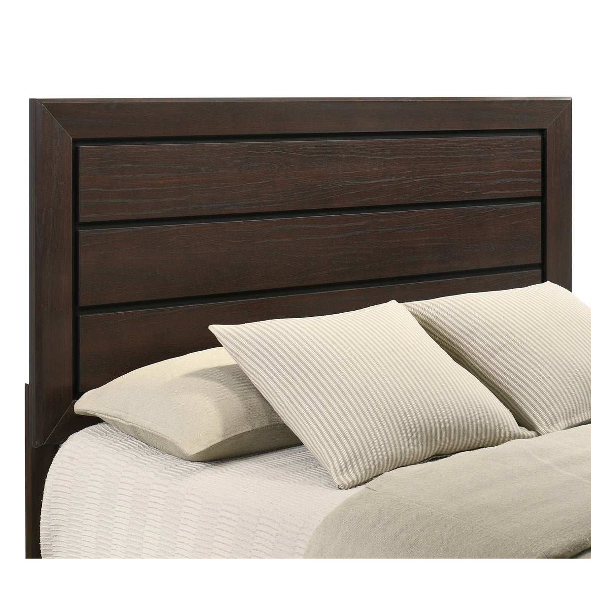 Harrison Wood Queen Panel Bed - Dark Cocoa