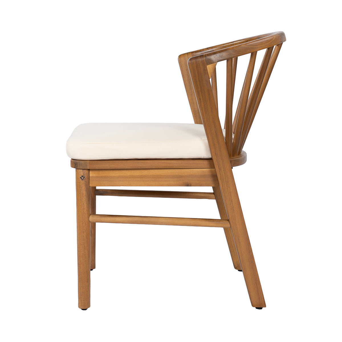 Outdoor Dining Chairs Set of 2 - Acacia Wood Patio Chairs