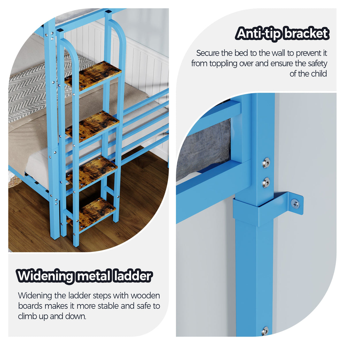 Twin Over Twin Metal Bunk Bed