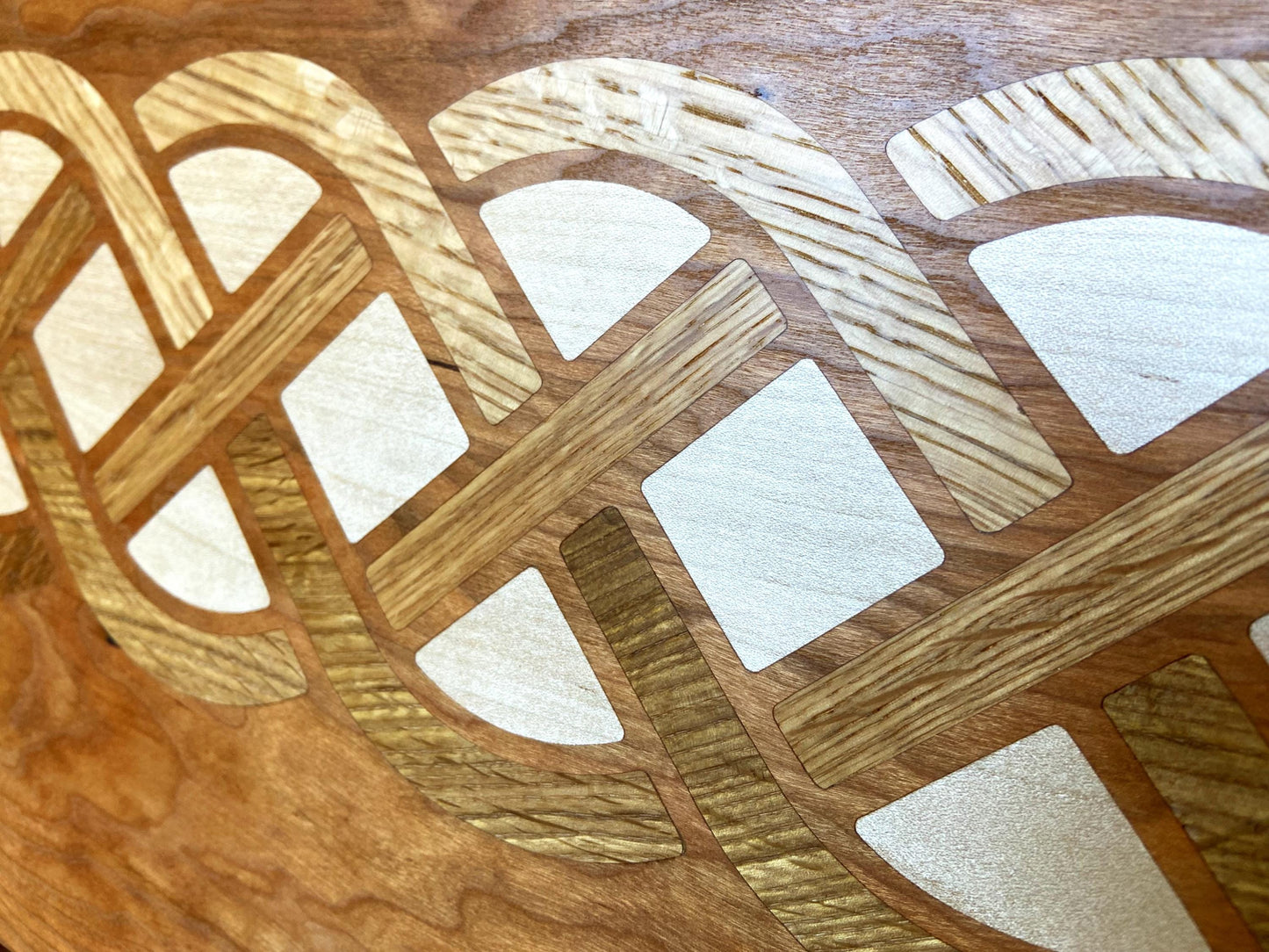Cherry Charcuterie Board - White Oak & Maple Celtic Knot