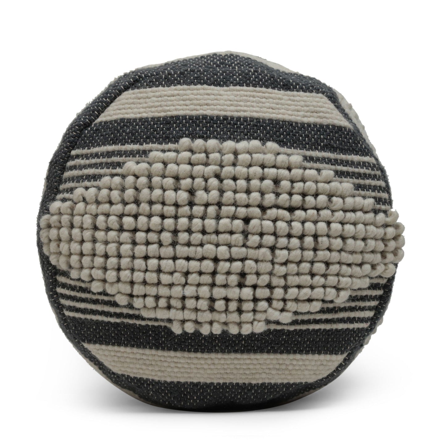 Diamond Handcrafted Cylindrical Pouf