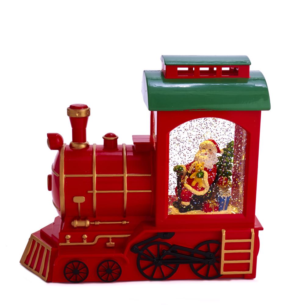Train with Santa Motion Snowglobe