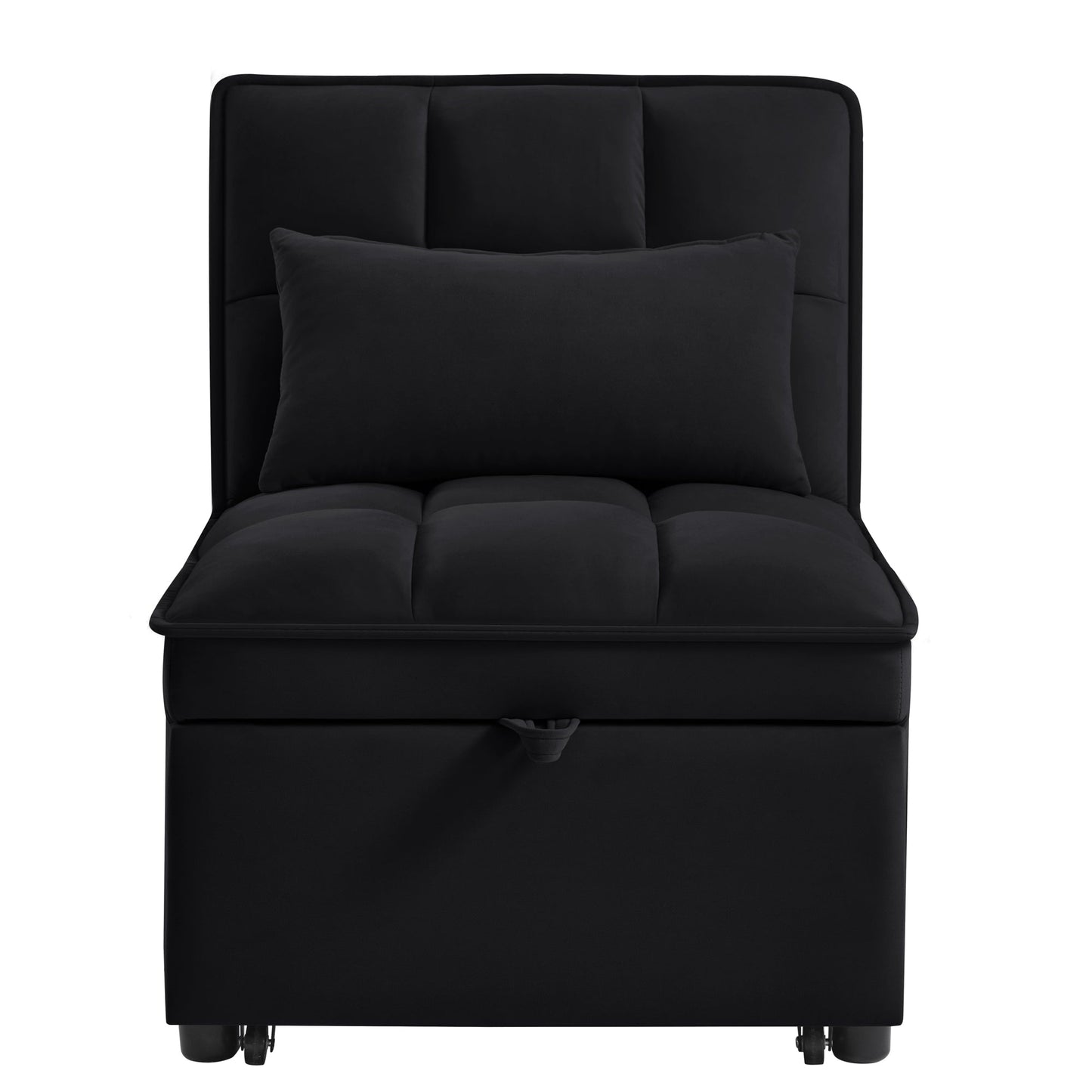 4 In1 Multi-Function Single Sofa Bed with Storage Pockets