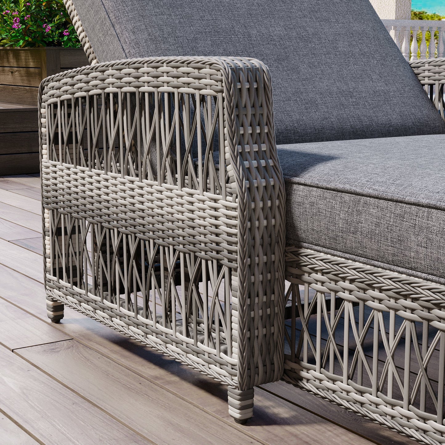 Go 2 Pieces Long Reclining Chaise Set