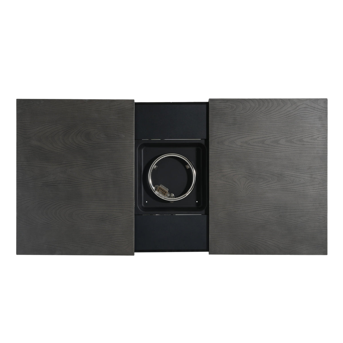 Extendable Rectangle Aluminum Alloy Fire Pit Table, 50,000BTU