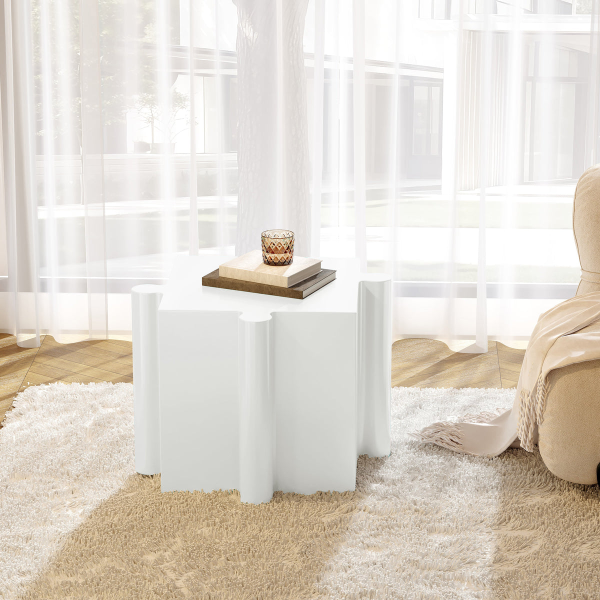 3-Piece Artistic Puzzle Table Set