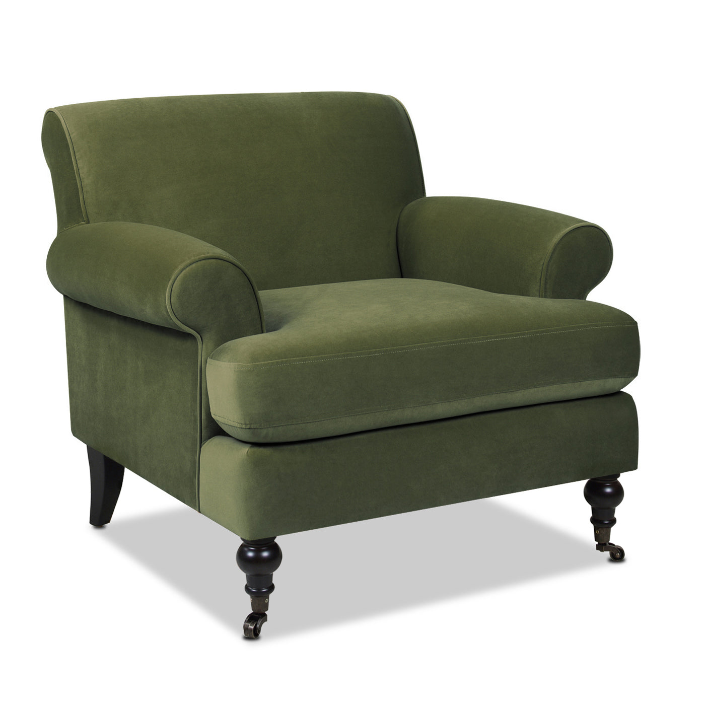 Alana 38" Lawson Accent Arm Chair in Olive
