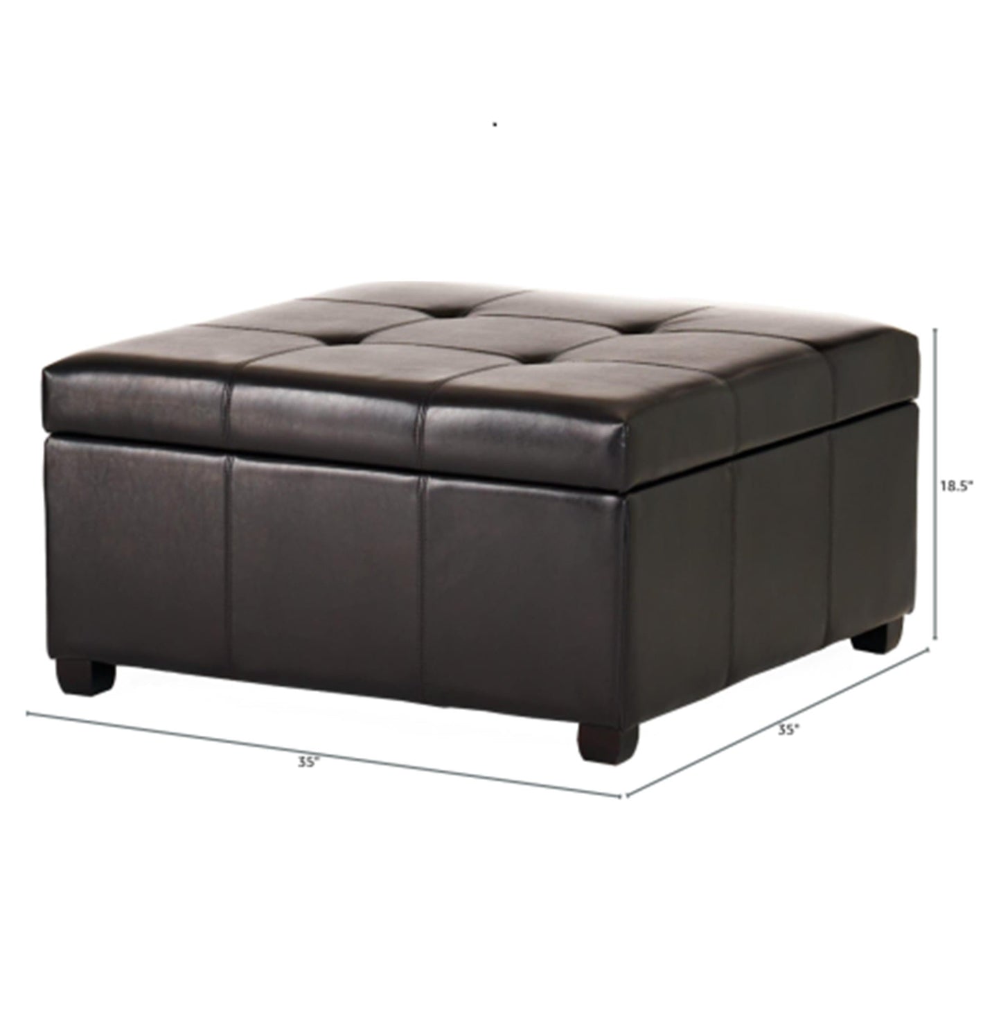 35 Inch Storage Ottoman