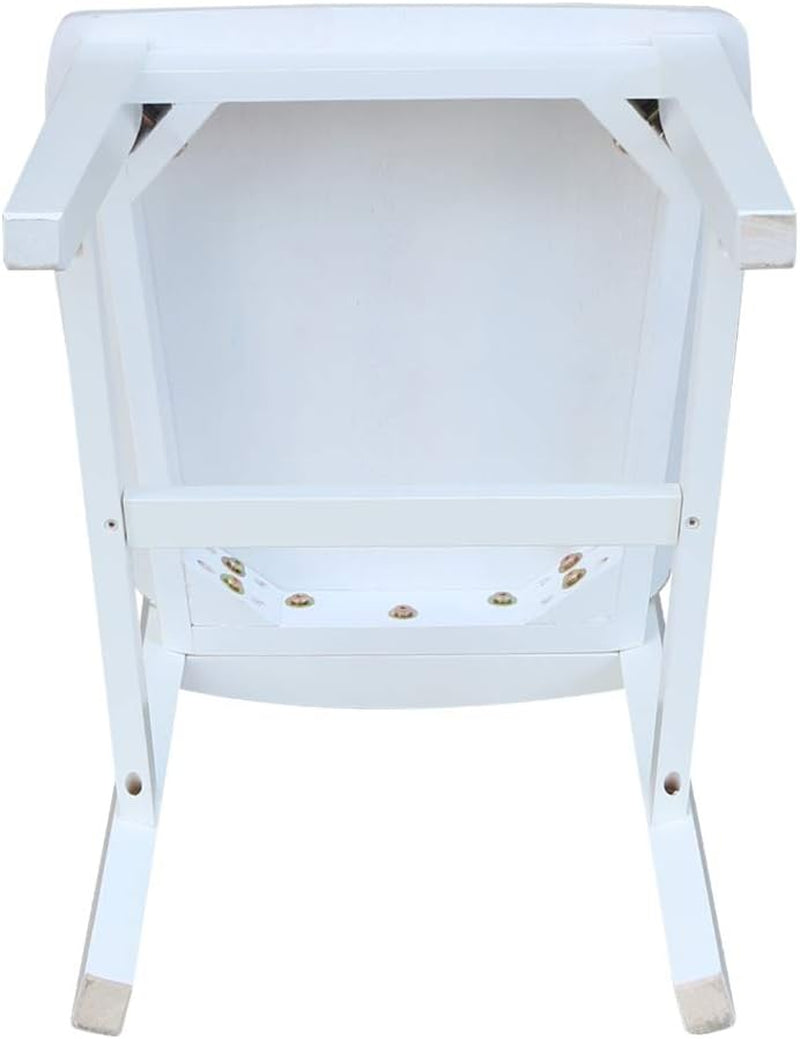 Set of Two White San Remo Splatback Dining Chairs