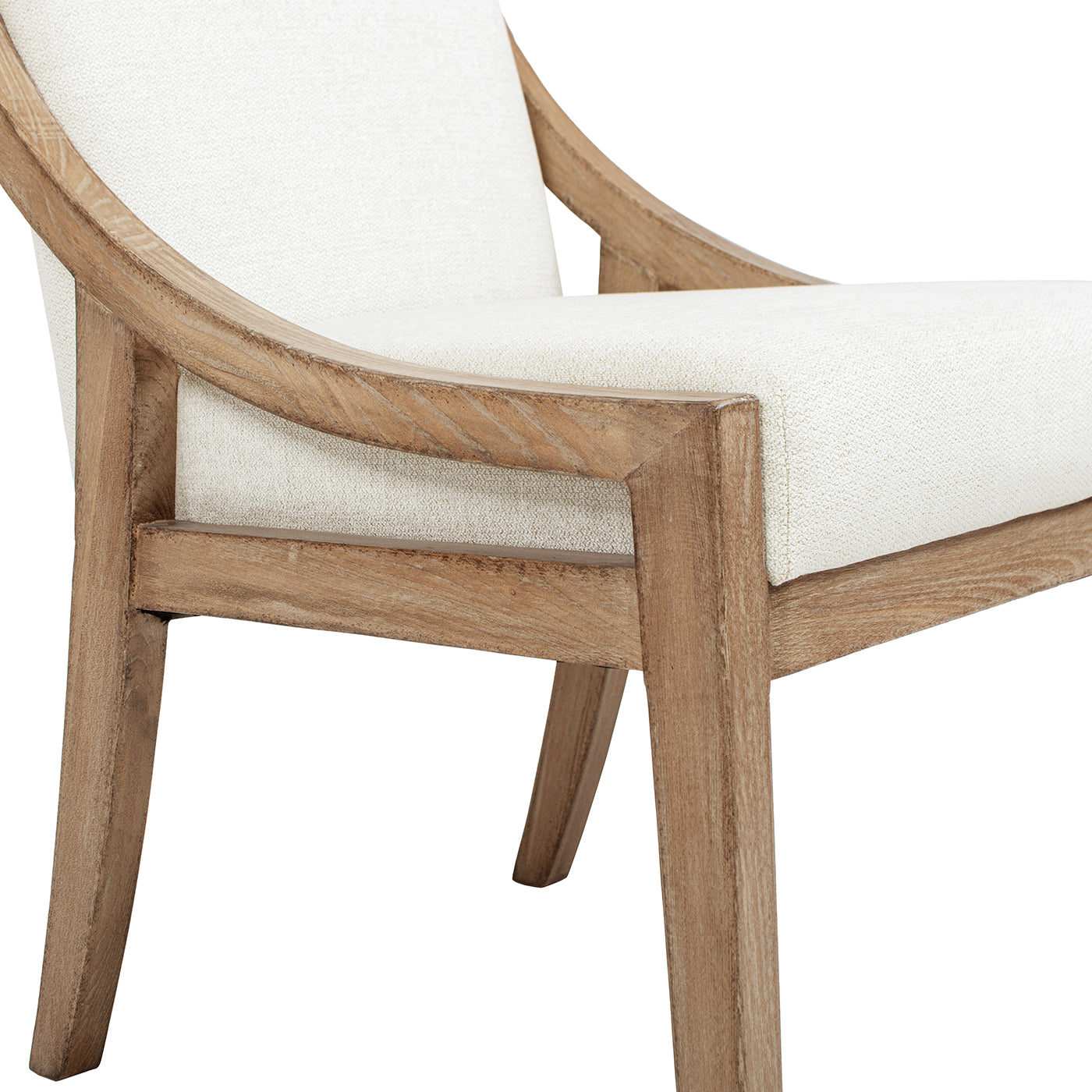 Lennox High-Back Upholstered Reclaimed Pine Wood Dining Chair Set