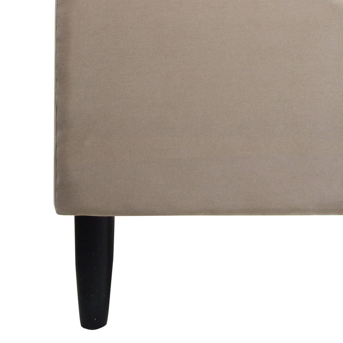 Aspen Vertical Tufted Headboard Platform Bed Set, King, Mink