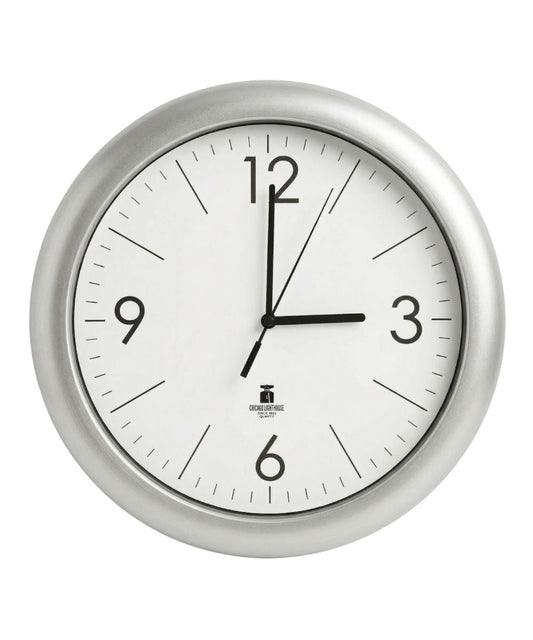 Chicago Lighthouse Designer Quartz Wall Clock – Modern 14” Minimalist Wall Clock
