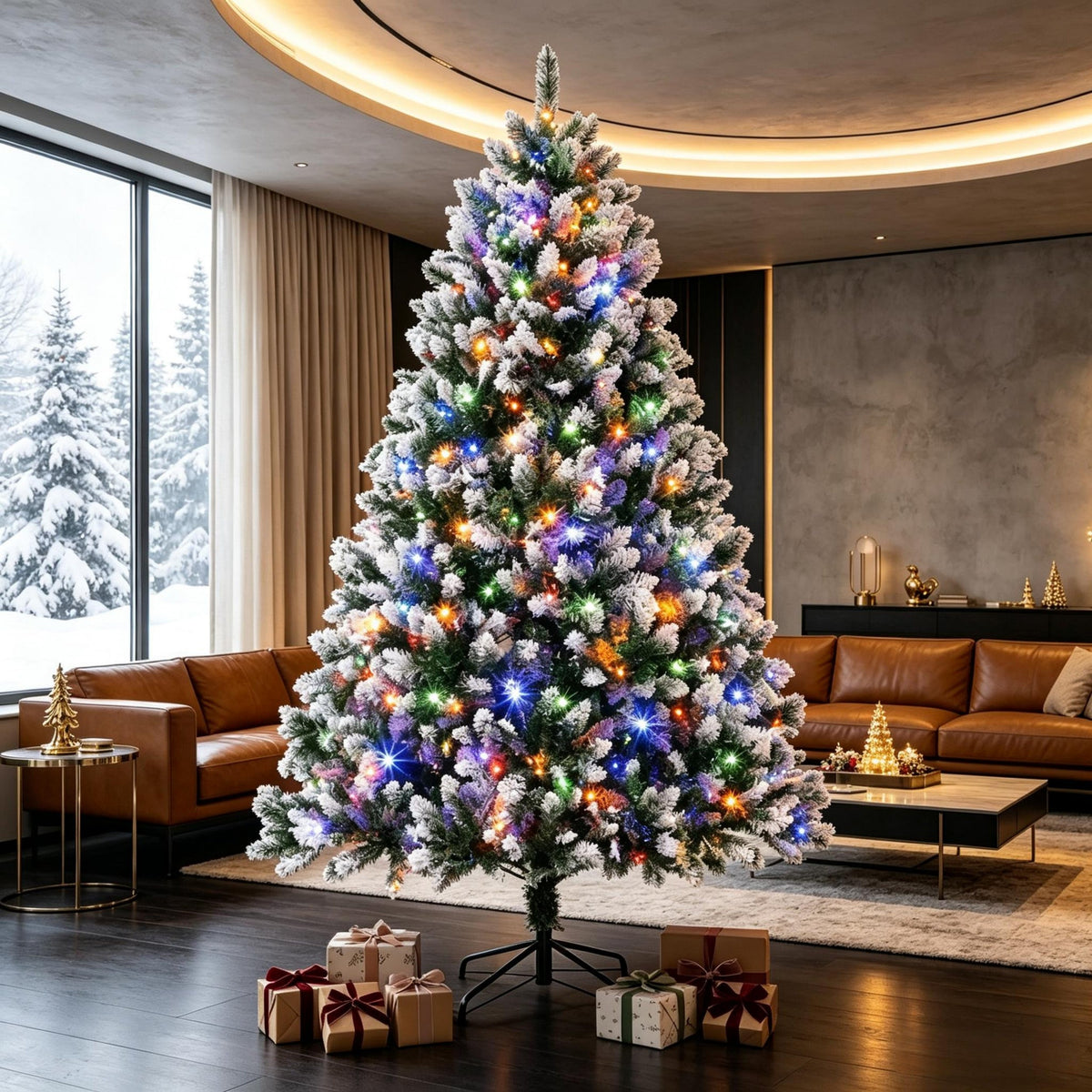 7.5 Ft Pre-Lit Artificial Christmas Tree
