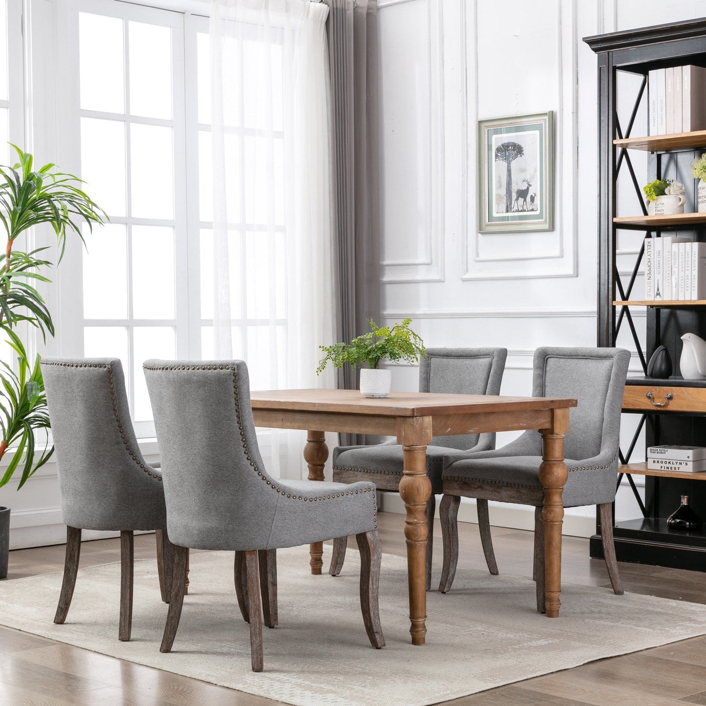 A&A Furniture Ultra Side Dining Chair Set of 2