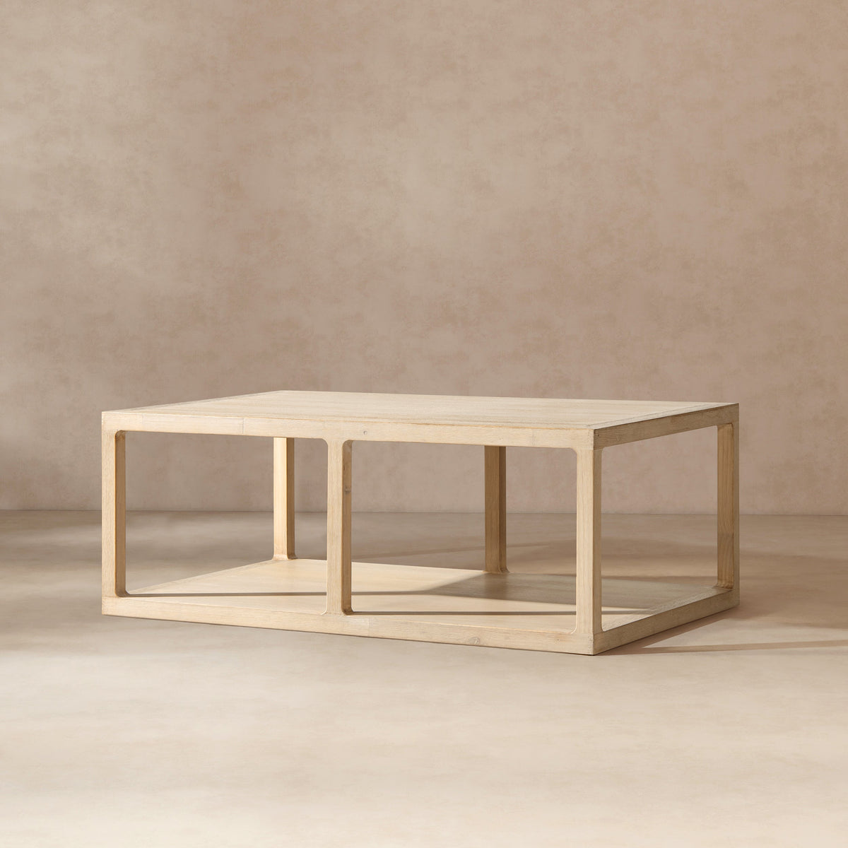 Ellis 48" Reclaimed Wood Open Frame Coffee Table
