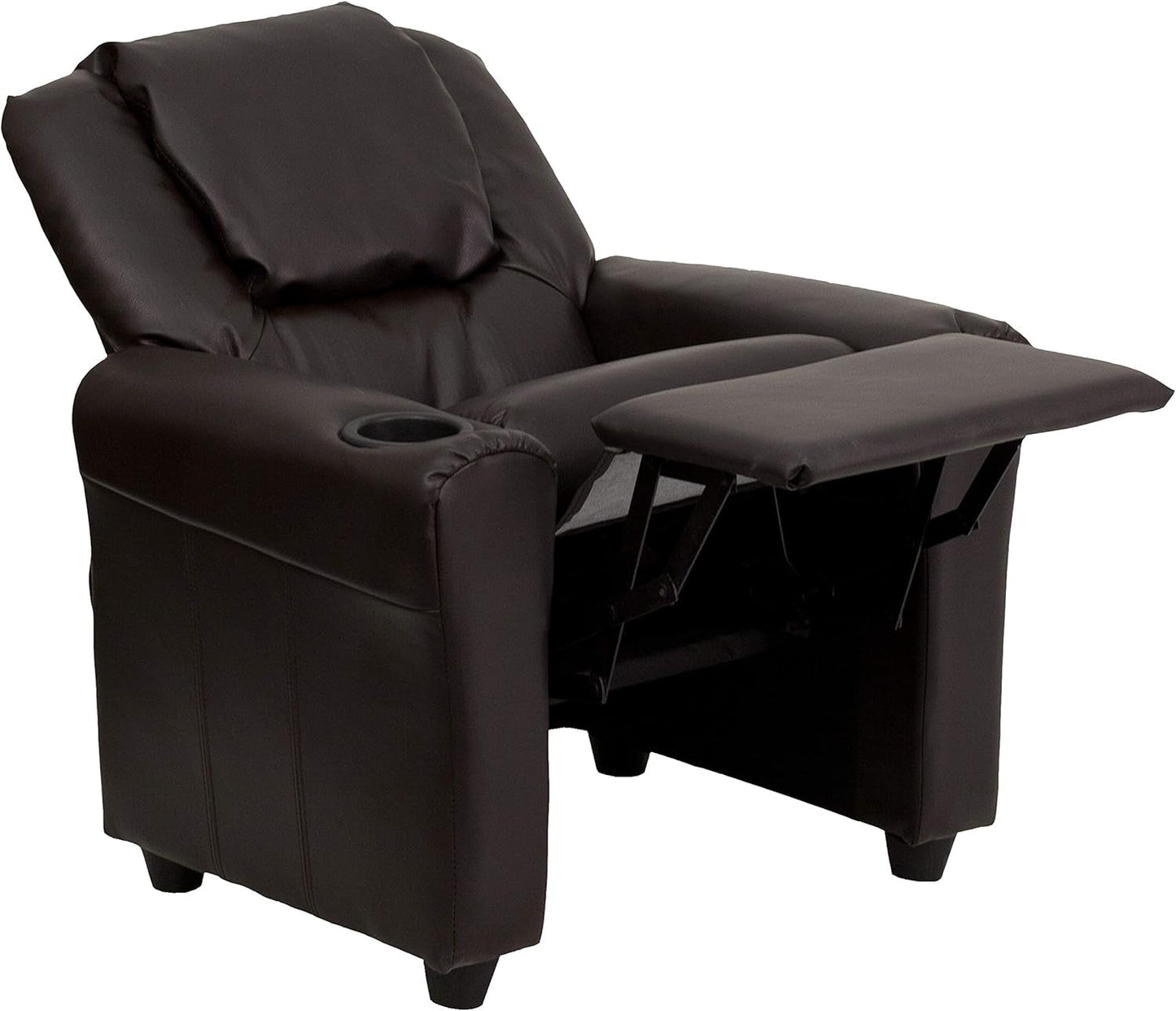 Vana Leathersoft Kids Recliner With Cup Holder And Headrest