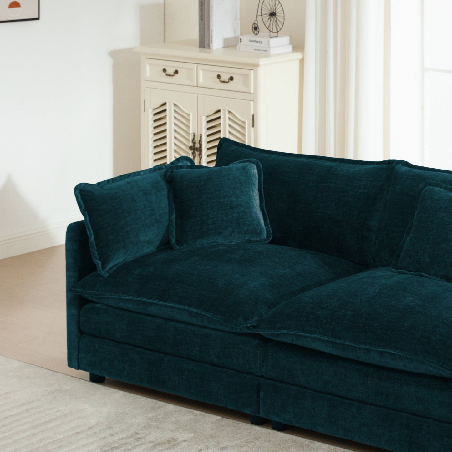 Modern Fabric Loveseat Sofa Couch for Living Room