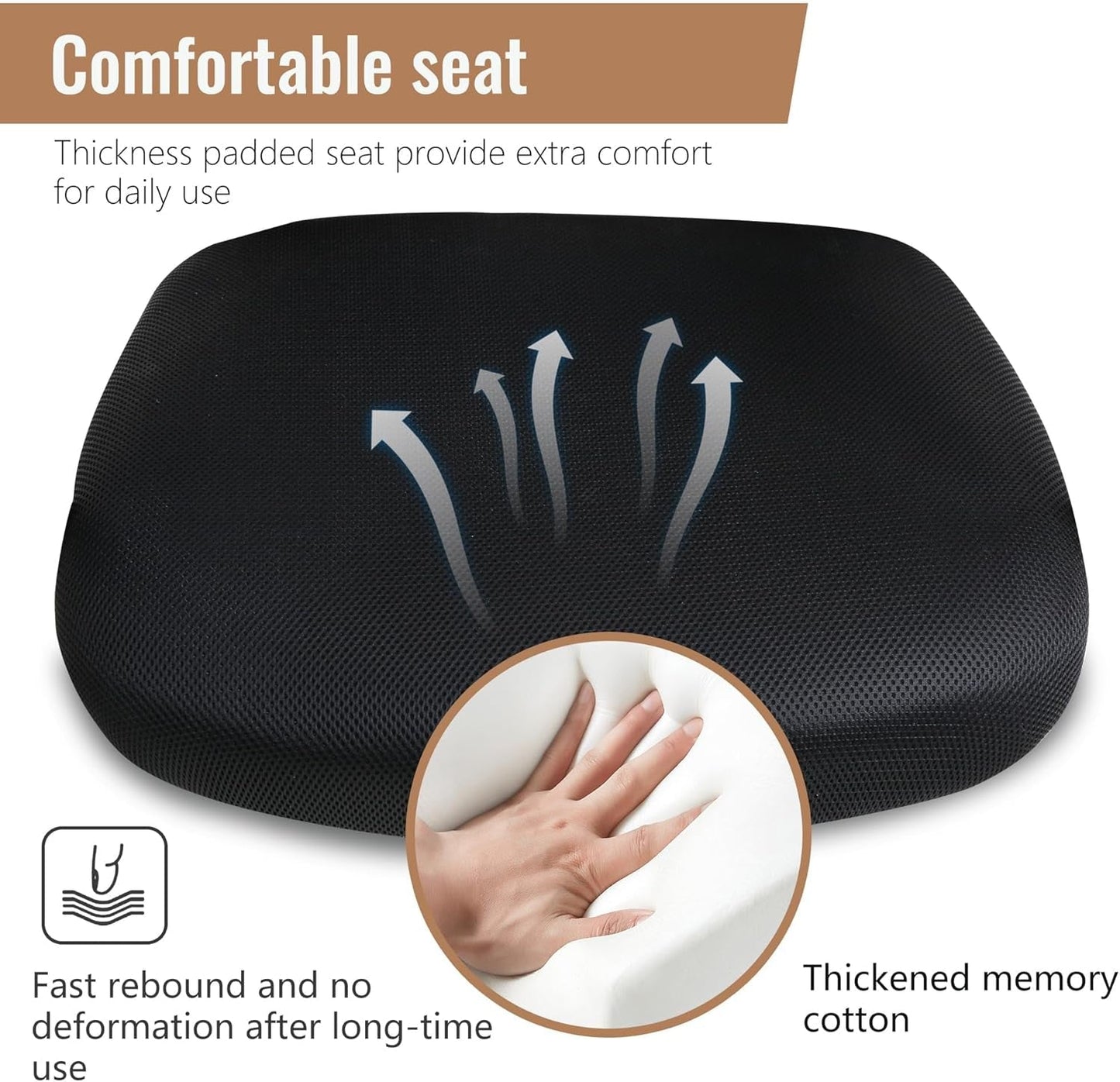 Ergonomic Mesh Office Chair With Adjustable Lumbar Black