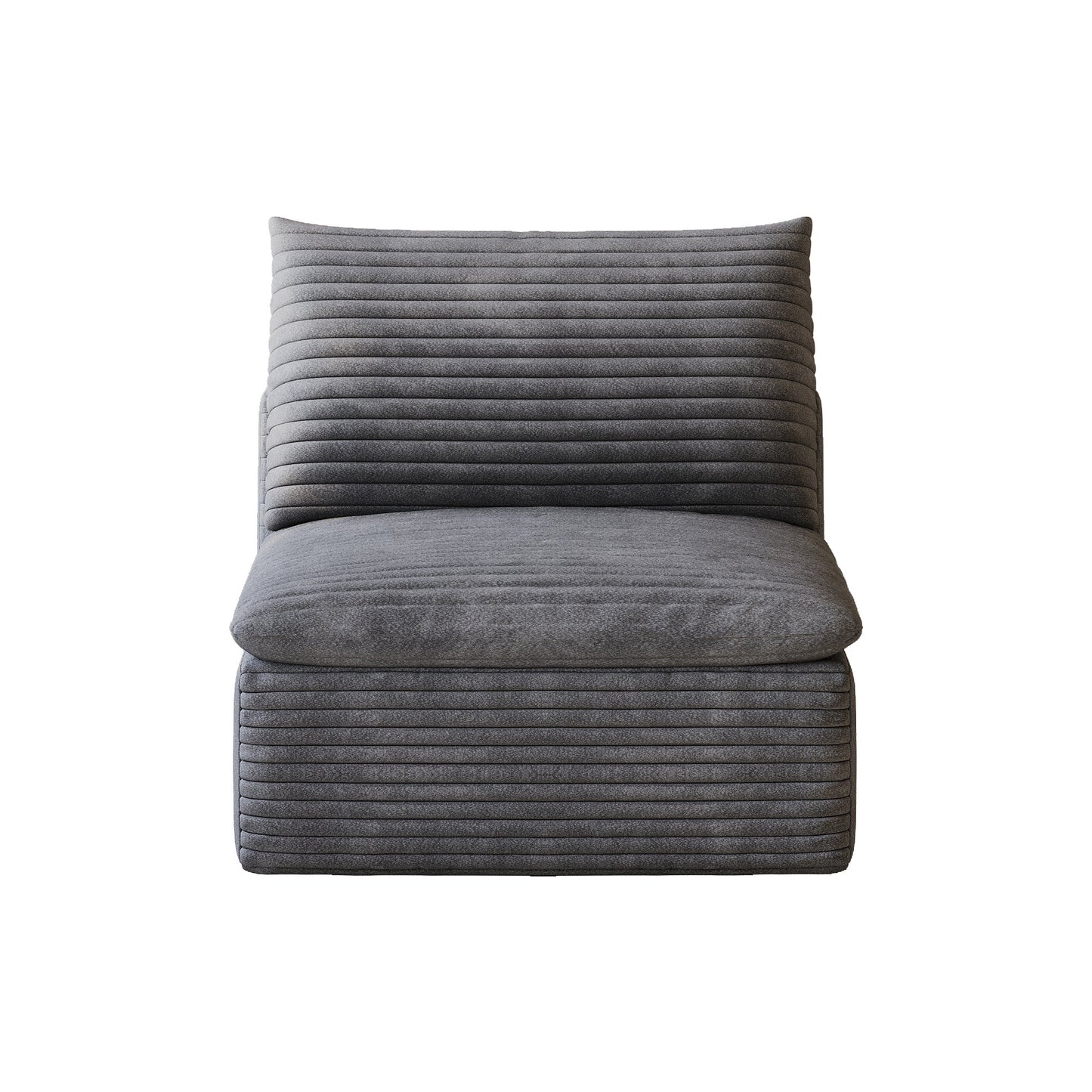 1 Middle Seat and Ottoman in Dark