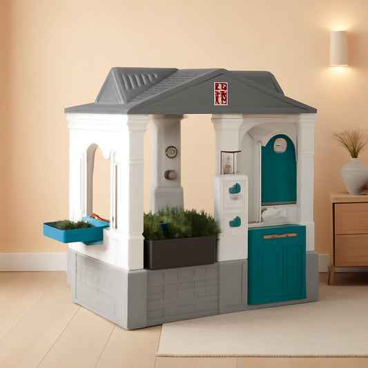 Grey Indoor Outdoor Playhouse With Interactive Sounds