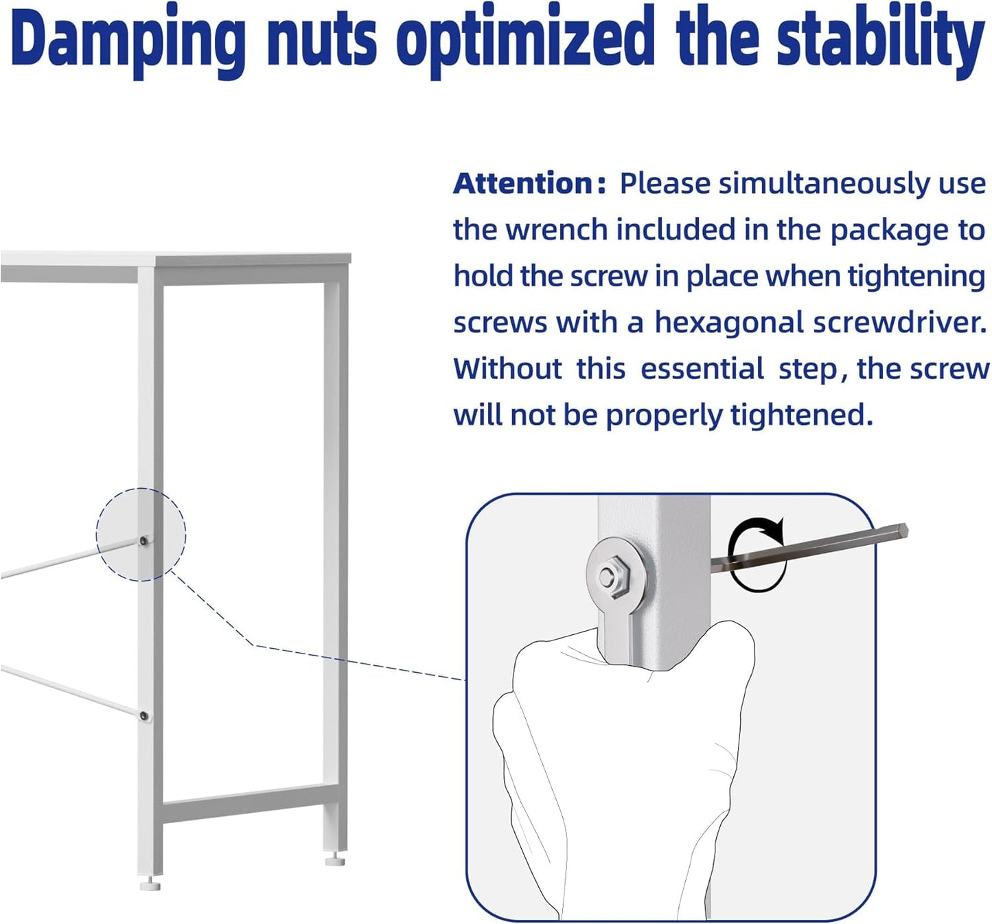 32 Inch Computer Desk With Storage Bag And Headphone Hook