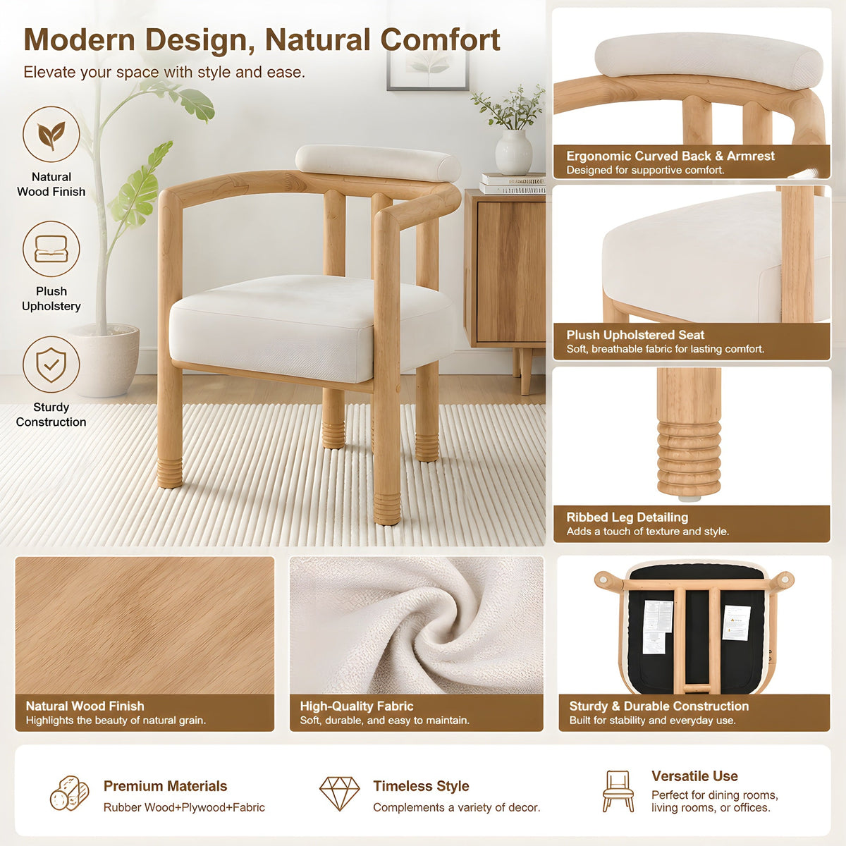 Modern Accent Chairs Set of 2