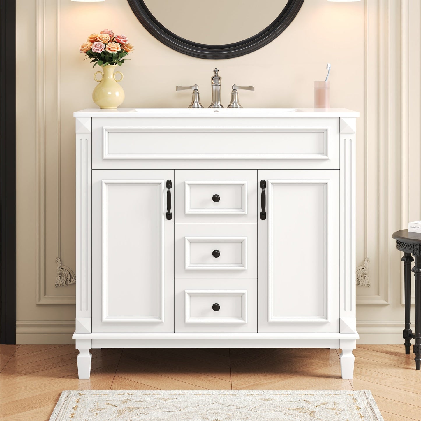 36" Bathroom Vanity with Top Sink