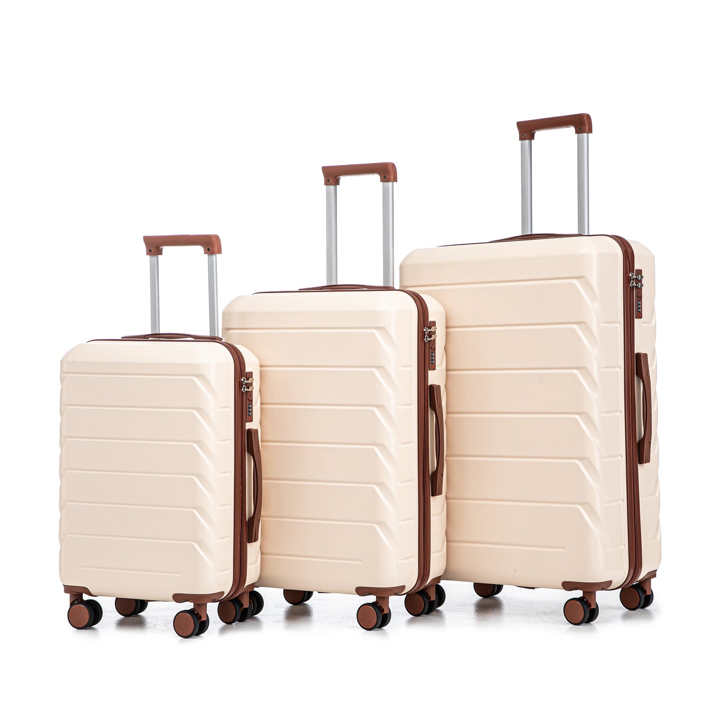 HIFINE TOURIST 20"/24"/28" 3 Pcs Set in ABS Spinner Wheel Luggage