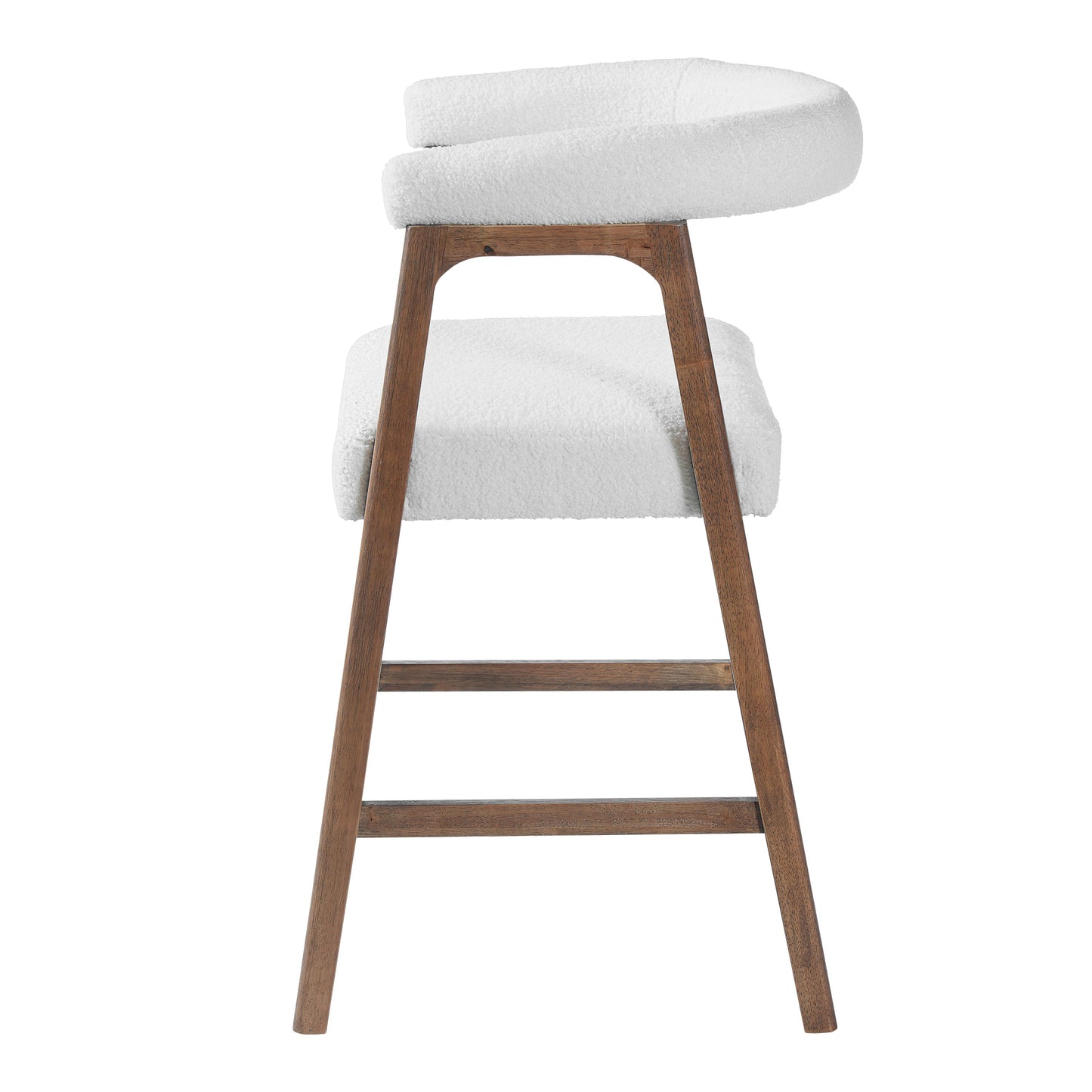 26'' Seat Height Bar Stools with Back, Set of 2