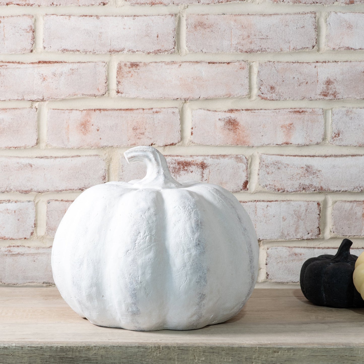 White Terracotta Pumpkins | 2 Sizes