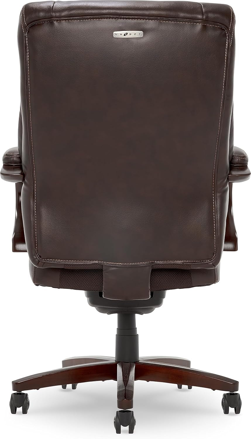 Bellamy Executive Office Chair With Memory Foam Cushions Brown Bonded Leather