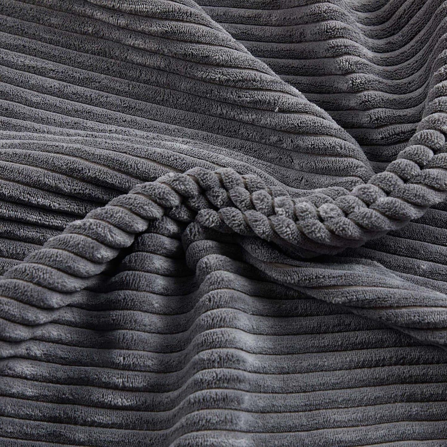 Corduroy Grey 73In Adjustable Backrest Futon SofaBed