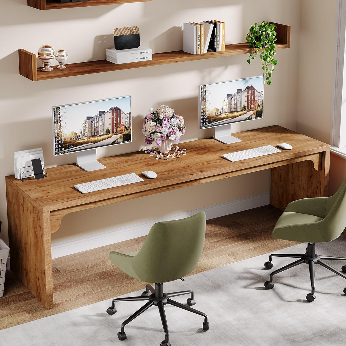 78.7" Extra Long 2-Person Computer Desk