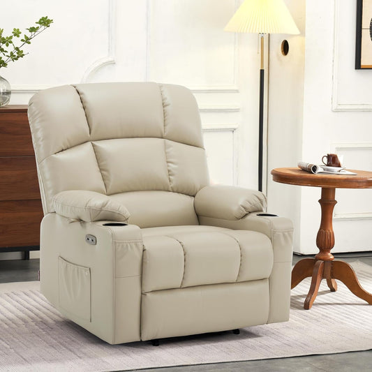 Medium Wide Power Lift Recliner Chair With Massage