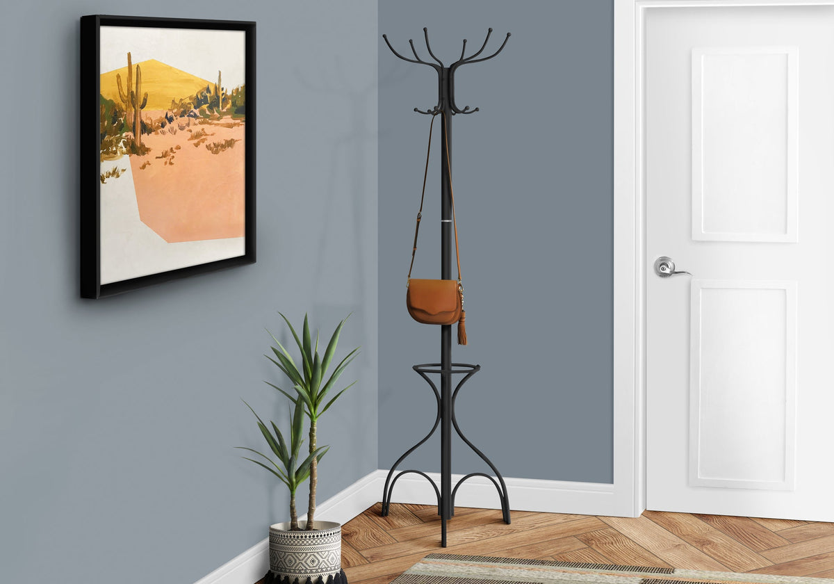 Coat Rack Hall Tree with Umbrella Holder