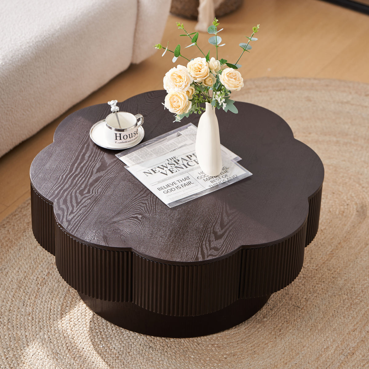 Modern Flower Shaped Coffee Table